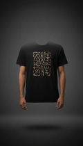 Metal t-shirt with deep black illustration