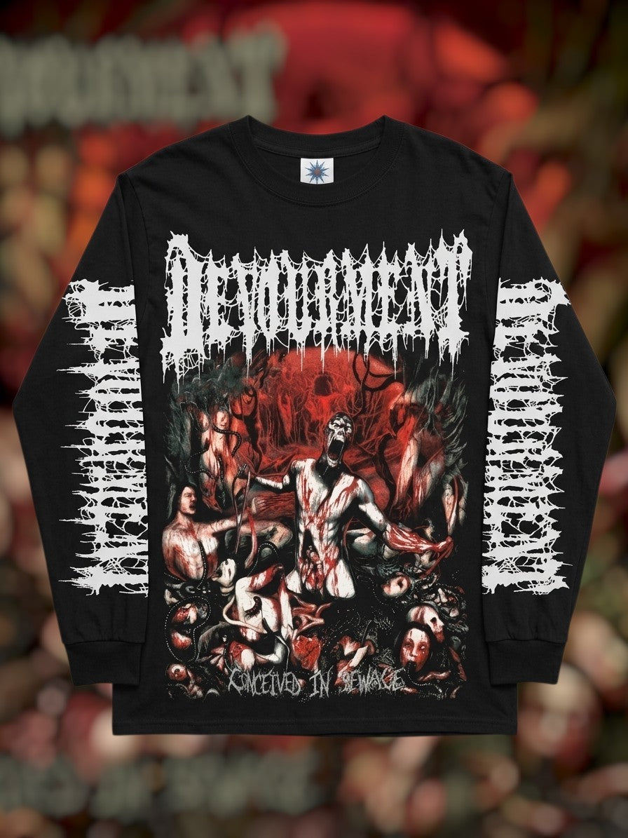 Polera manga larga Devourment Carved Into Ecstasy - vista frontal